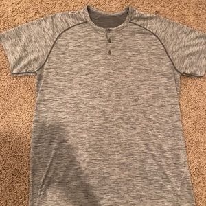 Men’s Lululemon Metal Vent Tech Henley, xl, grey